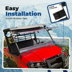 Clear Scratch Resistant Flip Windshield for Kawasaki Mule Pro MX (2019–2023)