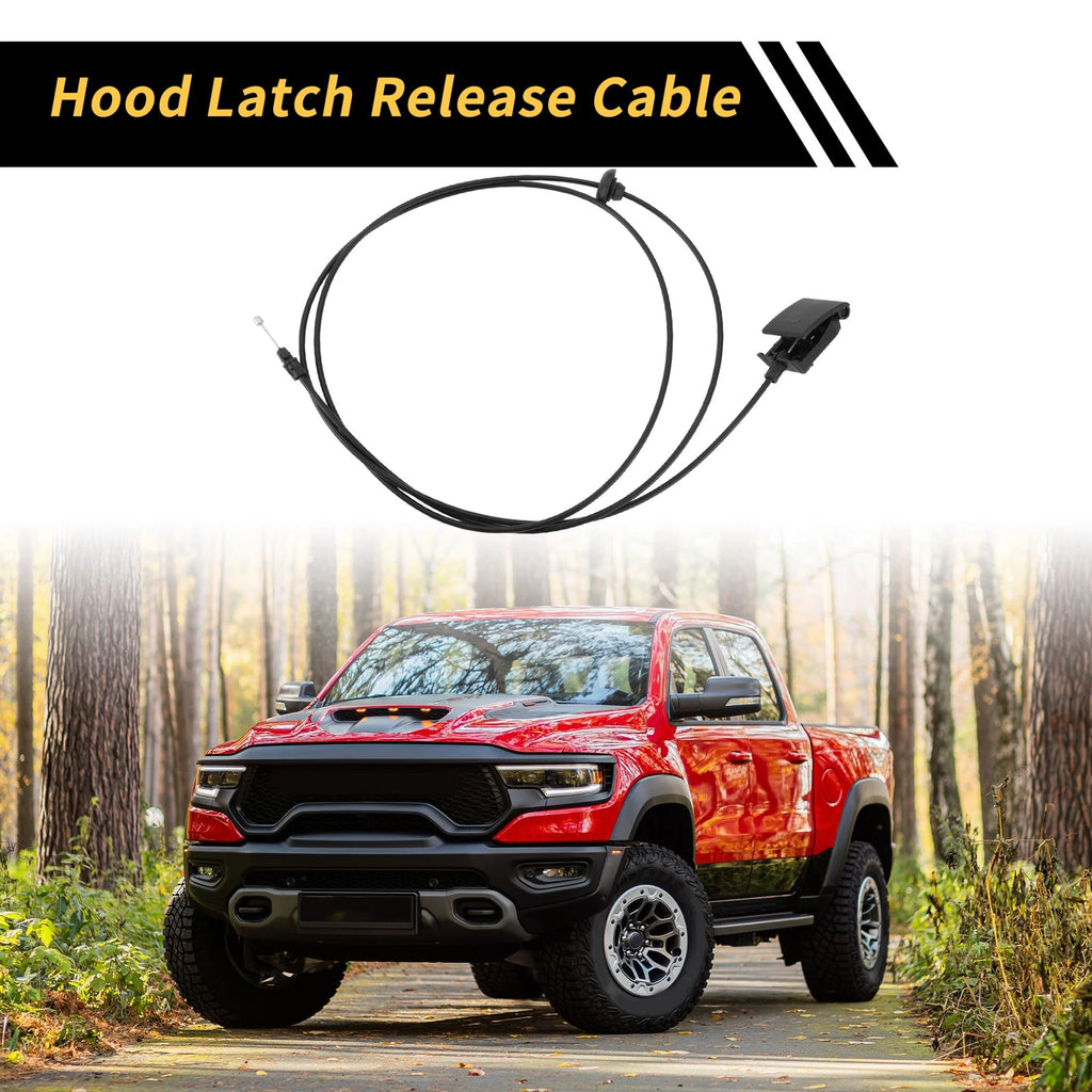 Hood Latch Release Cable for Dodge Ram 1500 2500 3500 (2009–2018) No. 5160352AB