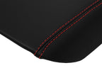 Leather Console Lid Armrest Cover for Ford Fusion (2013–2020) Red Stitch