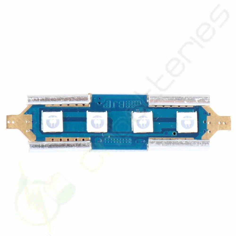 6X 36mm Blue LED Festoon 4-SMD-3030 Lights for Car Interior (Universal)