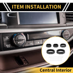 Air Conditioner Volume Switch Knob Cover Ring for Ford Maverick (2022–2024) Black
