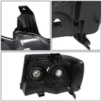 Pair of Chrome Housing Amber Corner Headlights for Avalanche/Suburban (2007–2014)