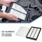 Cabin Air Filter Set for Hyundai Tucson (2016-2023)