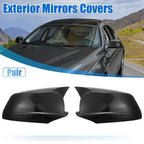 1 x Pair Door Wing Rearview Side Mirror Cover Cap Carbon Fiber Pattern for BMW