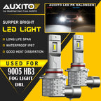 2X 9005 HB3 LED Headlight Bulbs Kit for High/Low Beam (6500K)