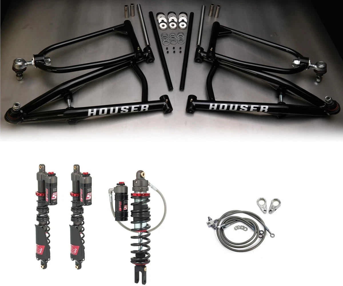 Long Travel A-Arms & Elka Stage 5 Shocks for Raptor 700 (2006–2019)