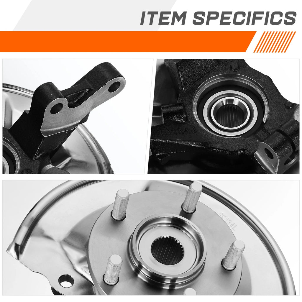 Front Driver Left Side Loaded Knuckle Assembly for Caliber Compass Patriot (2007–2017)