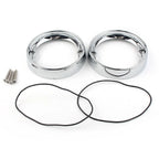 Chrome Deep Dish Turn Signal Bezels  for Harley Road King FLHR (1994-2023)