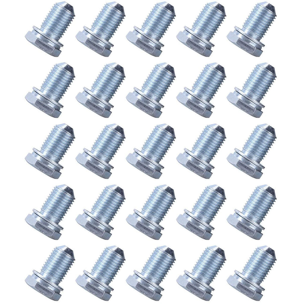 25 Pcs Engine Oil Pan Drain Plug Bolt for VW Audi (1998–2018)