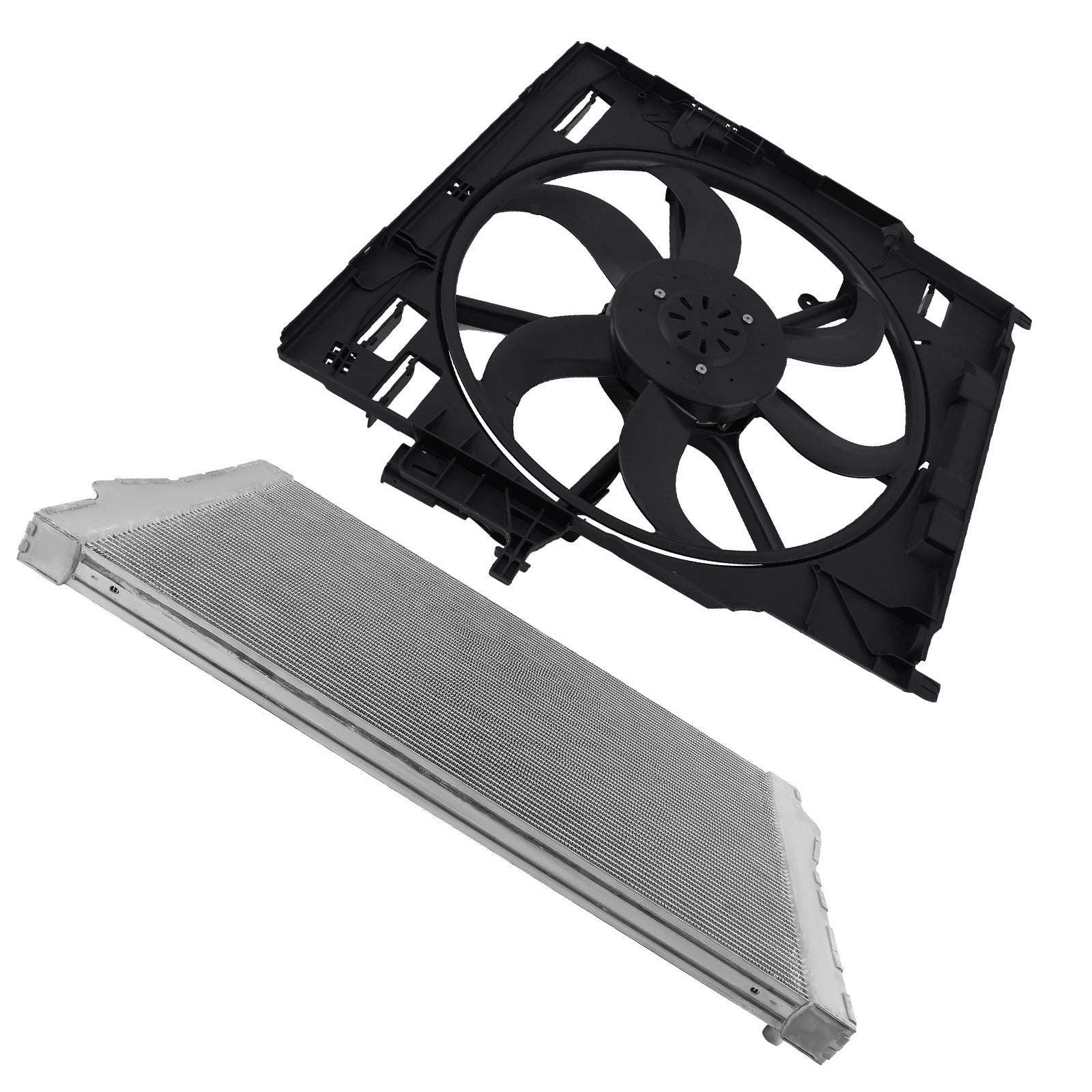 Radiator and Cooling Fan Assembly for BMW X5 E70 X6 E71 (2008–2014)