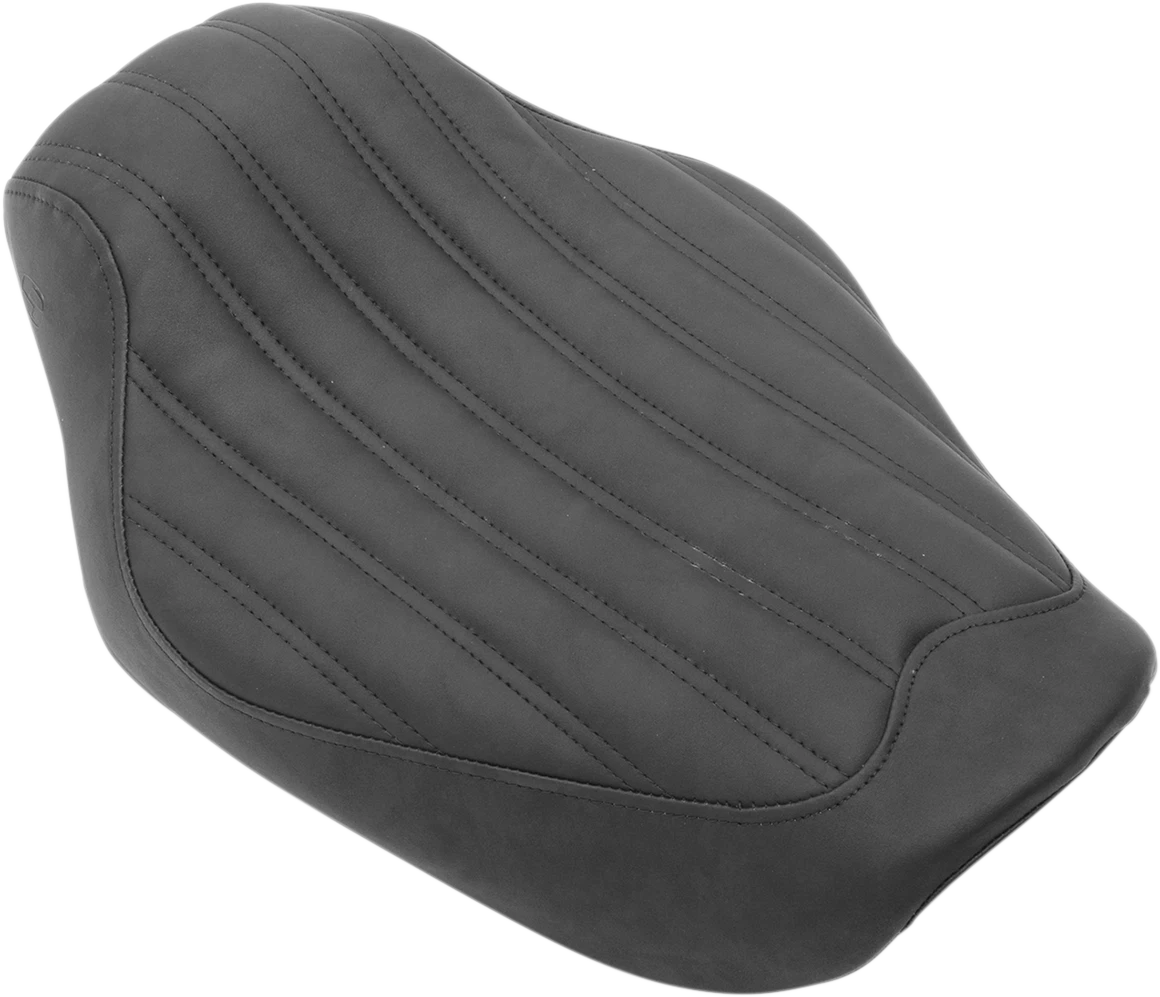 SADDLEMEN Knuckle Solo Seat for Harley FXD (2004–2005) Ribbed Black 804-04-0023