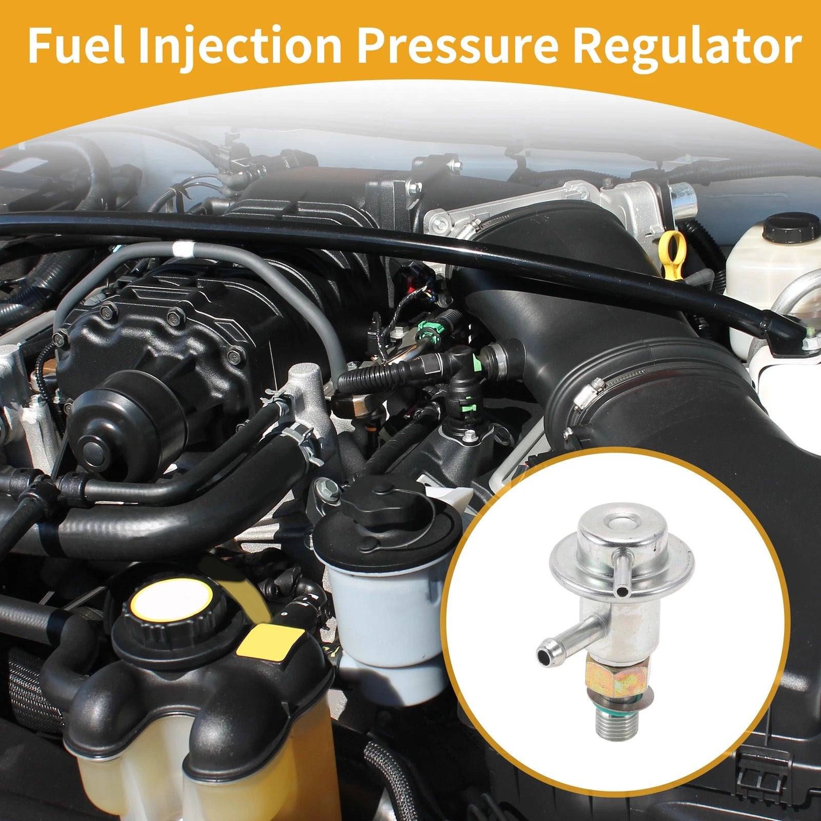 Fuel Pressure Regulator for Honda Accord (2001–2004) No. 16740PGKA01 Metal 20-70 Psi