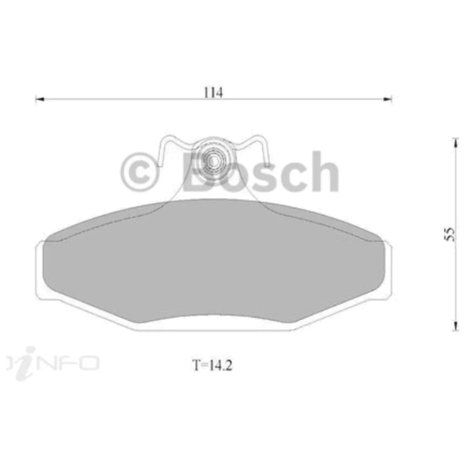 Rear Disc Brake Pads Set for Ford EF EL AU Falcon NF NL Fairlane DF DL LTD
