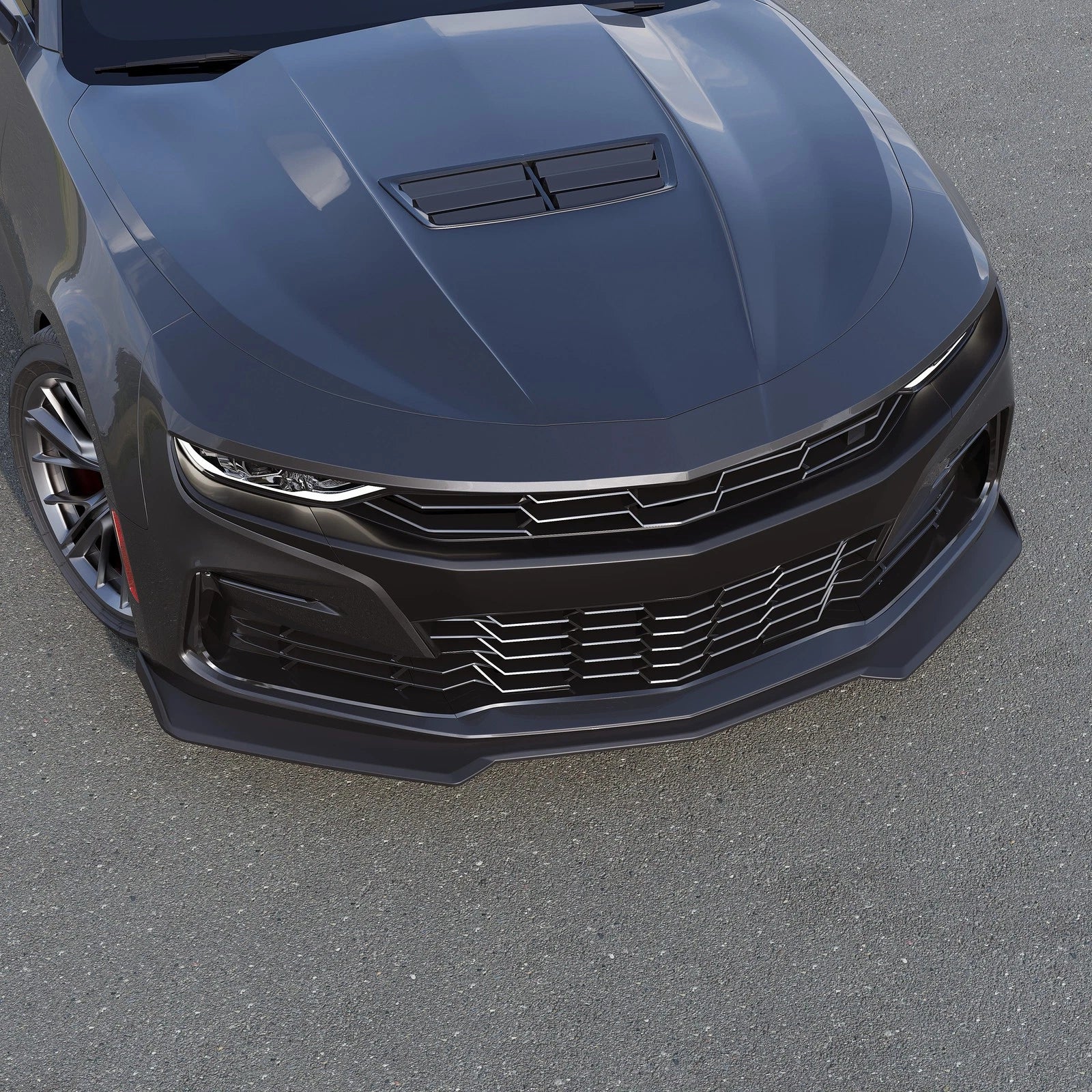 Matte Black Front Bumper Lip Splitter for Chevy Camaro (2016–2024)