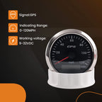 85MM Waterproof GPS Speedometer Gauge for Motorcycles and Boats (9-32VDC)