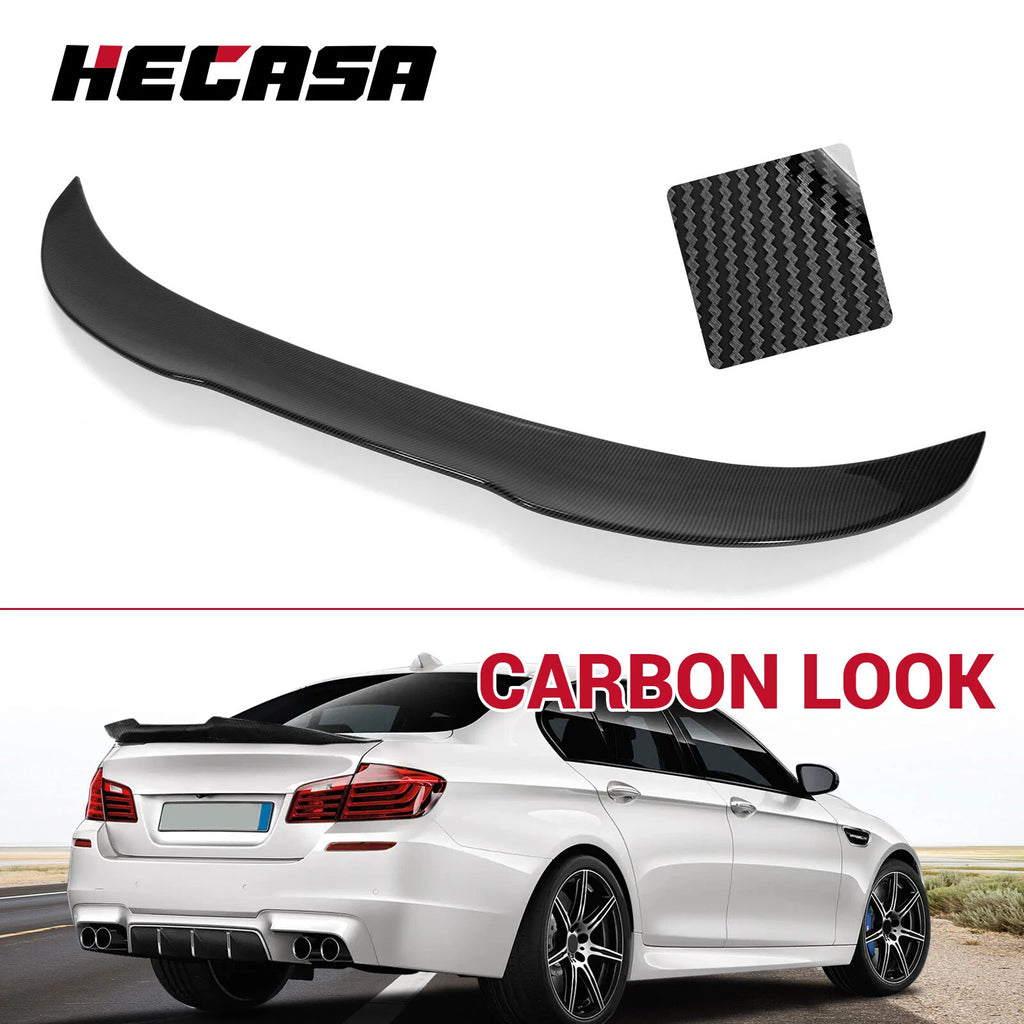 Rear Trunk Spoiler Wing for BMW 5 Series (2011–2017) Carbon Fiber Style