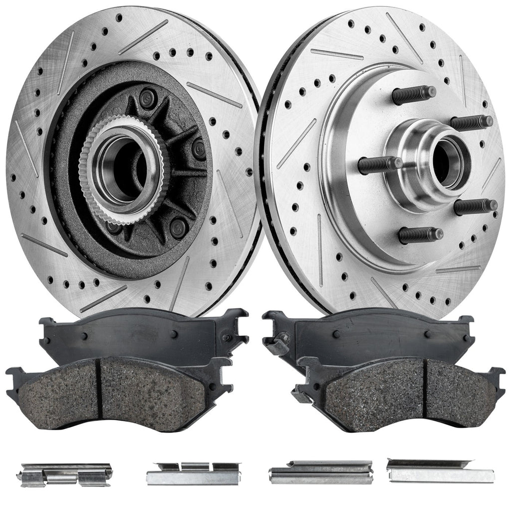 Front Brake Disc and Pad Kit for Ford F-150 (2004)