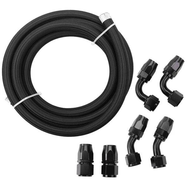 Fuel Line Hose End Fittings Kit 4AN/6AN/8AN/10AN/12AN for Automotive