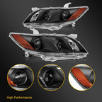 Headlights for Toyota Camry (2007–2009) Black Housing