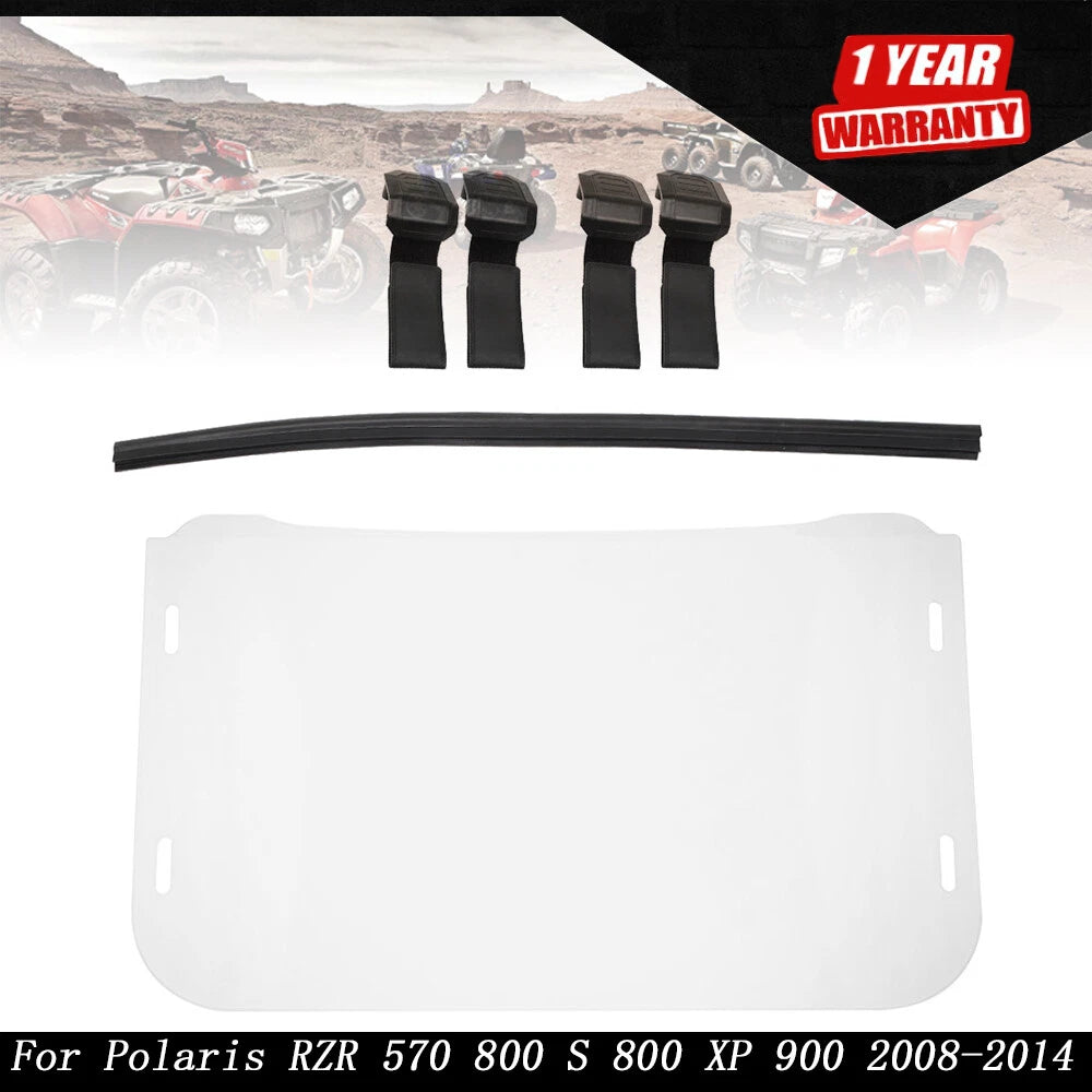 Scratch Resistant Windshield for Polaris RZR 570 800S 800 XP 900 (2008–2014)