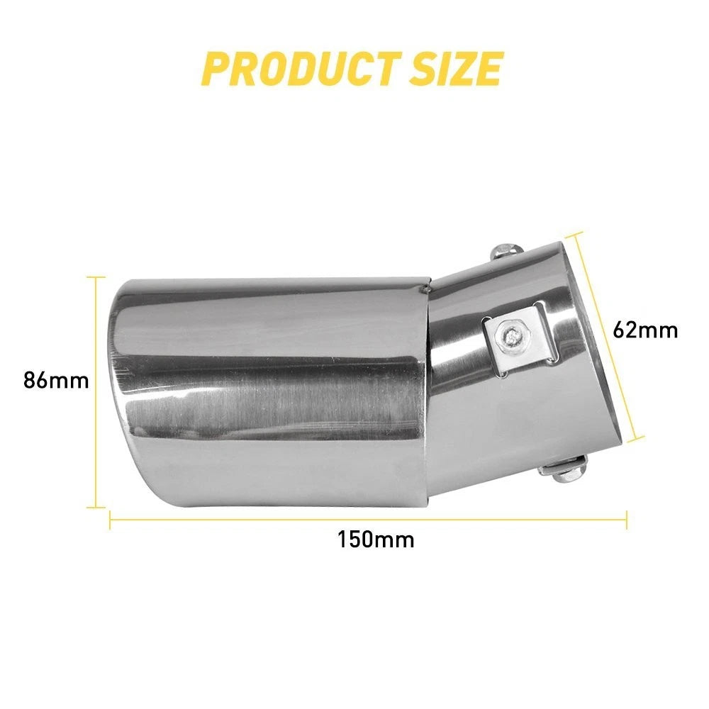 Chrome Exhaust Pipe Tail Muffler Tip for Universal Cars
