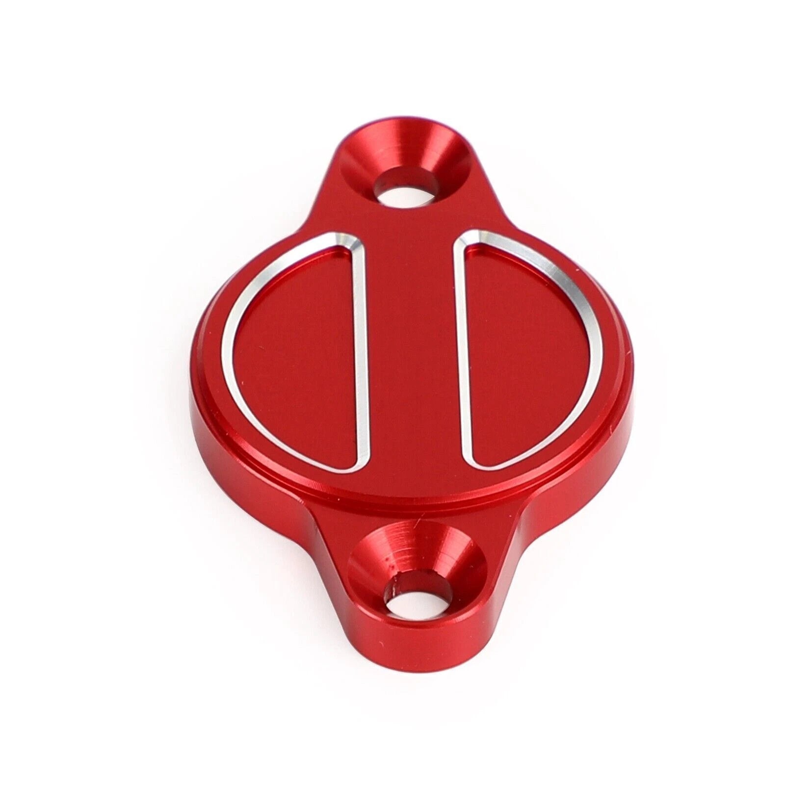 CNC Engine Oil Filter Cap Cover for Ducati Monster 696 821 937 1100 1200 (Red T9)