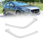 Set of 2 Chrome Grille Surround Trims for Mazda 3 (2017–2018)
