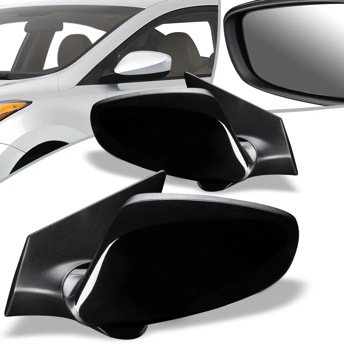 Pair Power Heated Side Door Mirrors for Hyundai Elantra (2011–2013) HY1320179 HY1321179