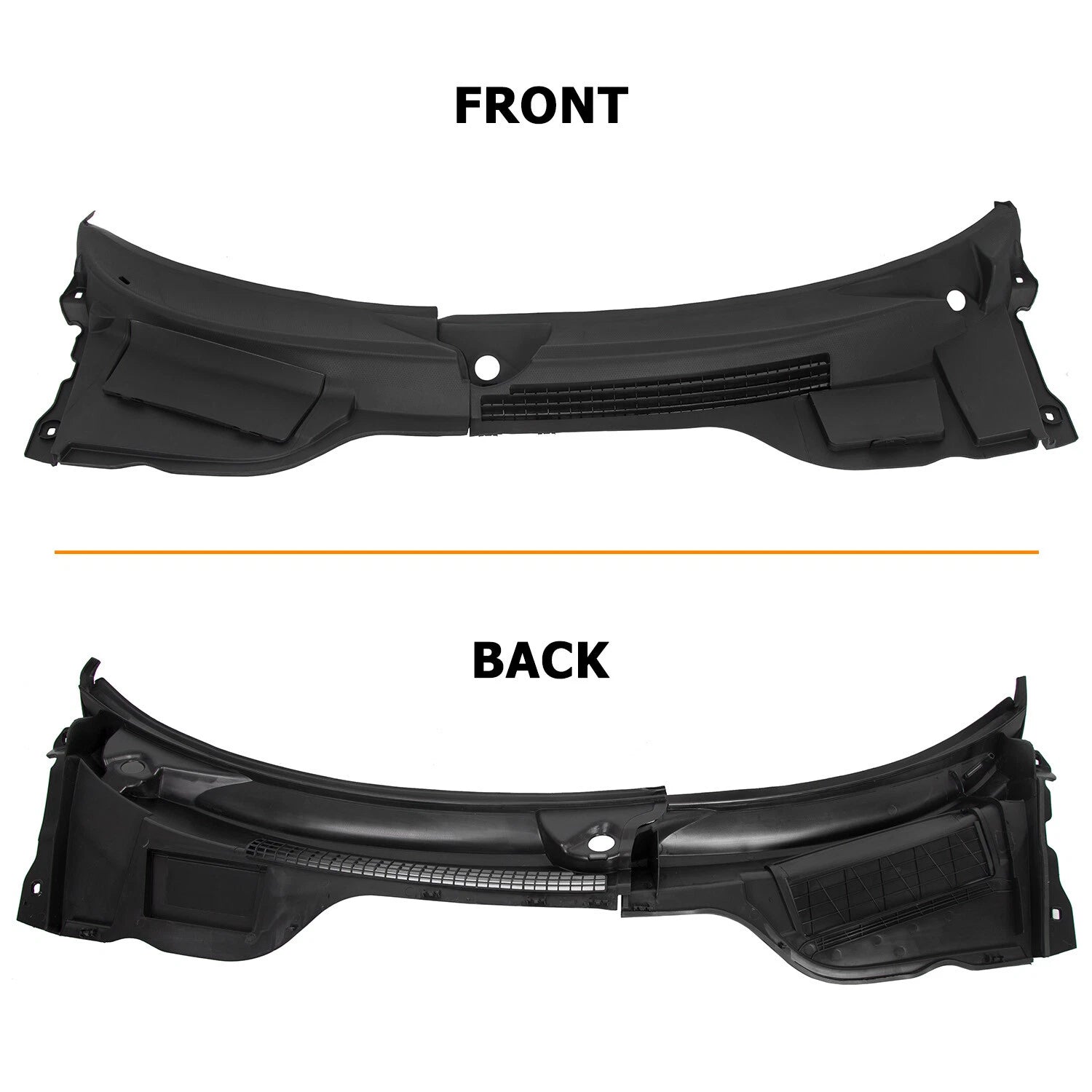 Set of 2 Windshield Cowl Cover Grille for Mini Cooper R55 R56 R57 (2007–2015)