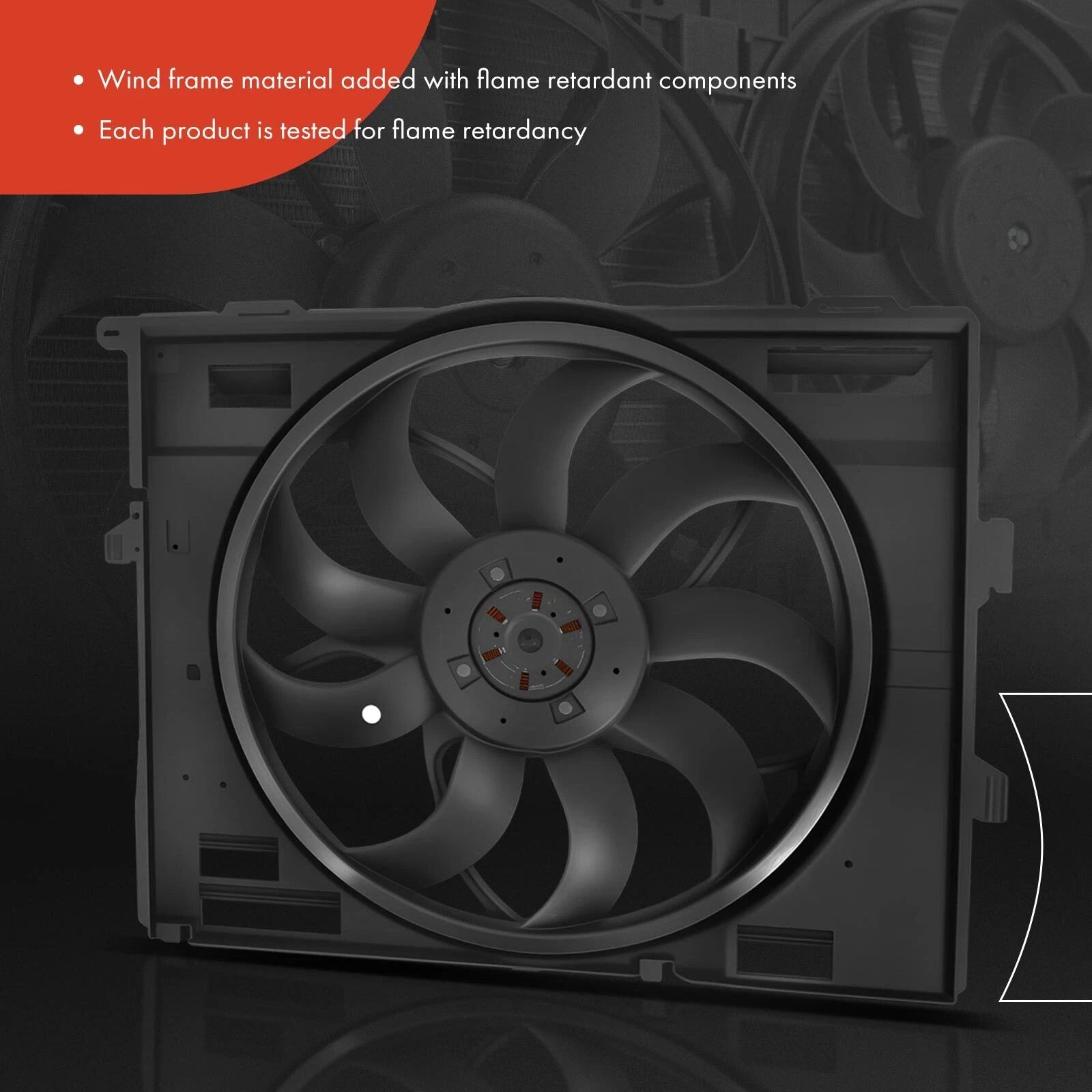 Cooling Fan Assembly with Brushless Motor for BMW 330i GT xDrive (2013–2019)
