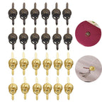 Set of 12 Antique Door Ring Pull Handles for Jewelry Box Cabinet 12mm