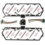 8Pcs Glow Plugs & Valve Cover Gaskets for Ford 7.3L (1994-2003)