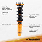 Twin-Tube Coilover Suspension Kit for Honda Accord (1998–2002) Adjustable Height