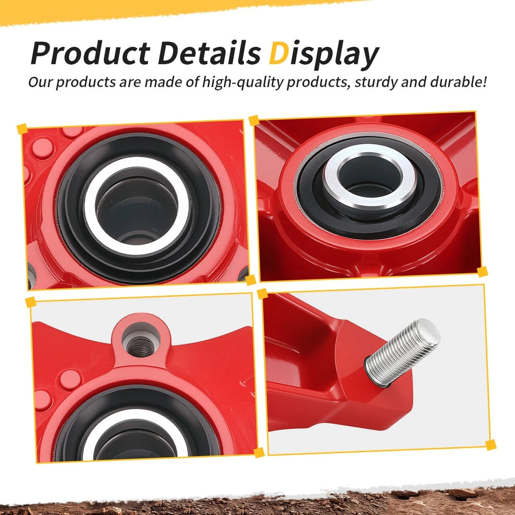 Front Red Wheel Hub & Brake Disc for Honda TRX250X (2009–2020), TRX400X (2009, 2012–2014)