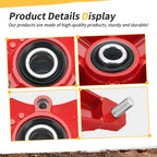 Front Red Wheel Hub & Brake Disc for Honda TRX250X (2009–2020), TRX400X (2009, 2012–2014)