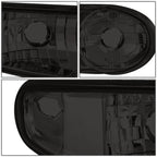 Smoked Clear Side Headlight Bumper Lamps for GMC Sierra/Yukon (2001–2007)