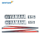 Sticker Kit for Yamaha 15HP 2T Outboard (Anti-UV, Not Fade)