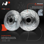 Front Drilled Brake Rotors & Ceramic Pads for Hyundai Sorento (2016–2020)