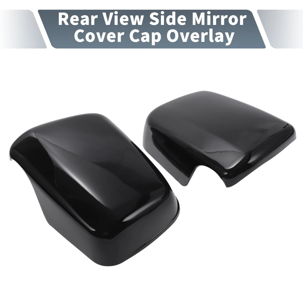 Pair Rearview Mirror Cover Overlay Gloss Black for Lexus RX300 (1999–2003)