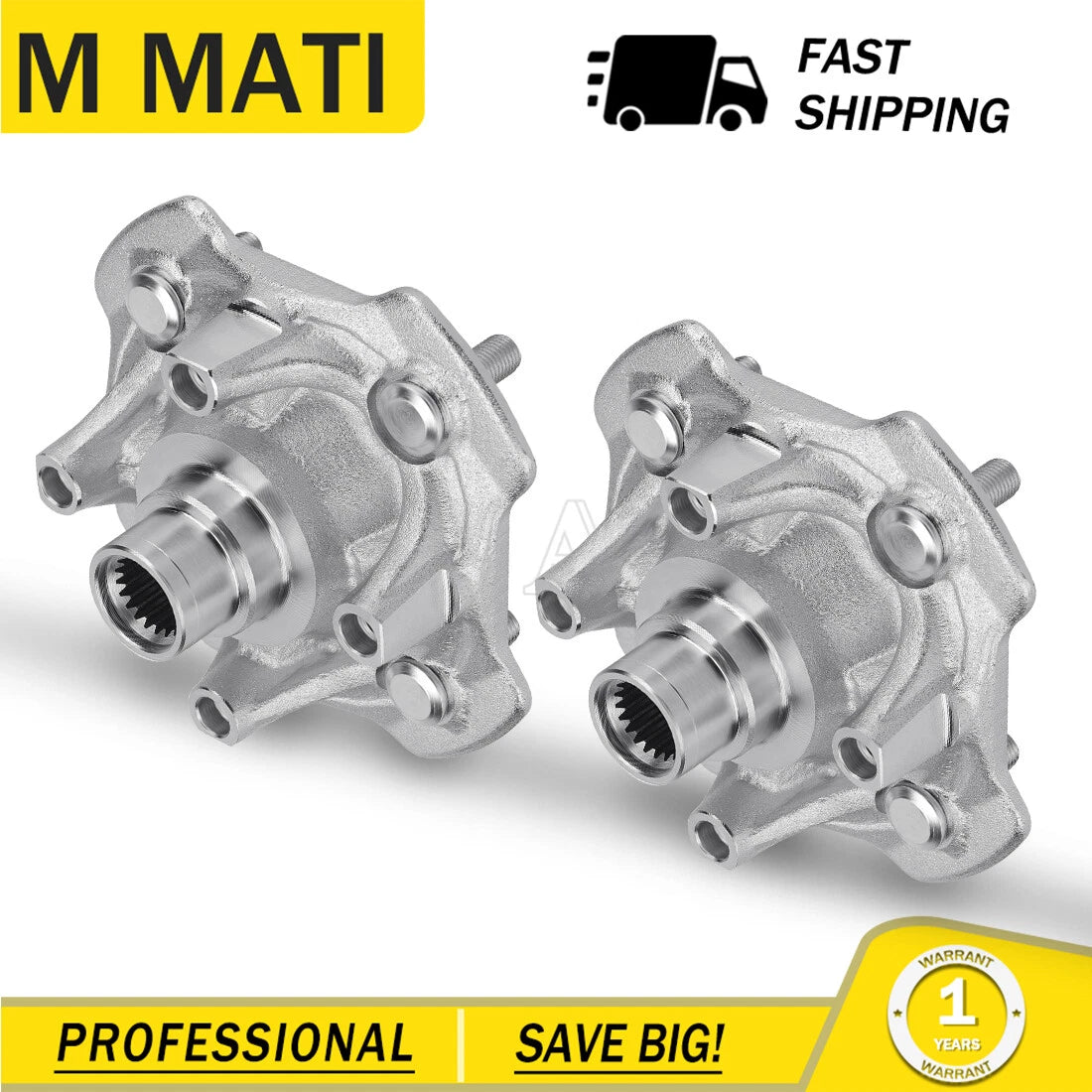 2X Front Wheel Hubs for Honda Rubicon 500 TRX500FA/FGA/FPA (2005–2014)