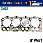4D33 Cylinder Head Gasket for Mitsubishi 4D33 Engine (Metal)