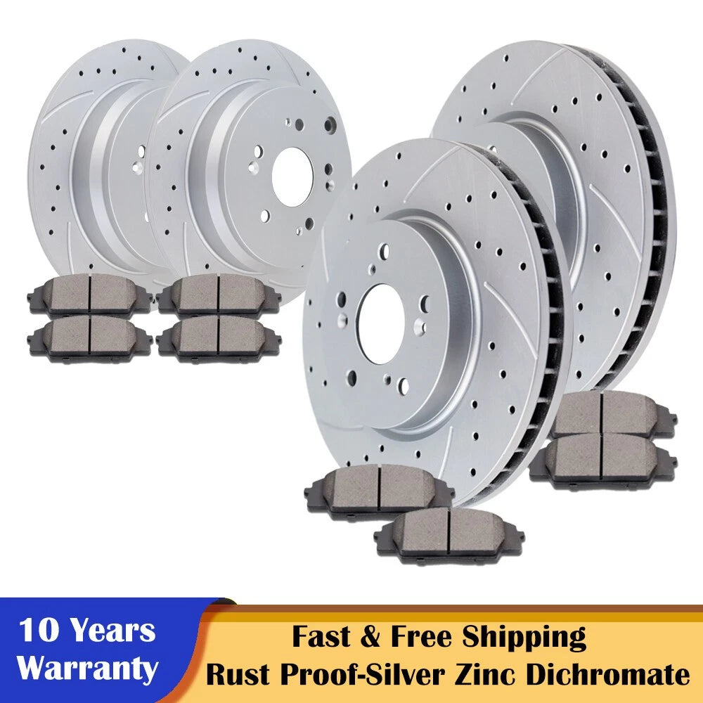 Brake Rotor and Ceramic Pad Disc Kit for Honda CR-V, Acura RDX (2007–2011)