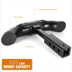 Rear Bumper Trailer Tow Hitch Step for Universal Class III Receivers (1.25"/2")