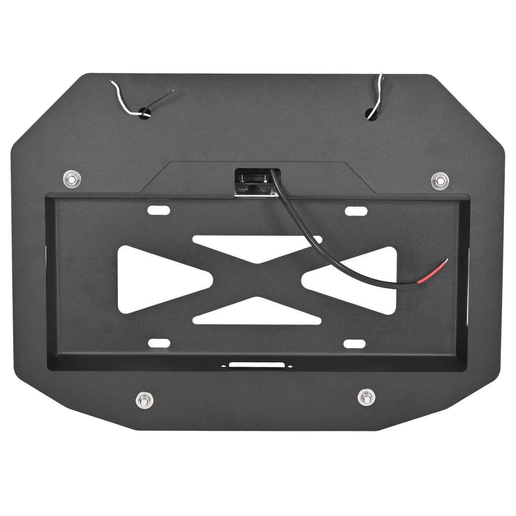 Spare Tire Delete License Plate with Third Brake Light for Jeep Wrangler JK (2007–2018)