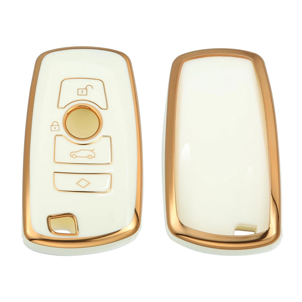 Key Fob Remote Control for BMW 1 3 4 5 6 7 Series X3 (TPU, White)