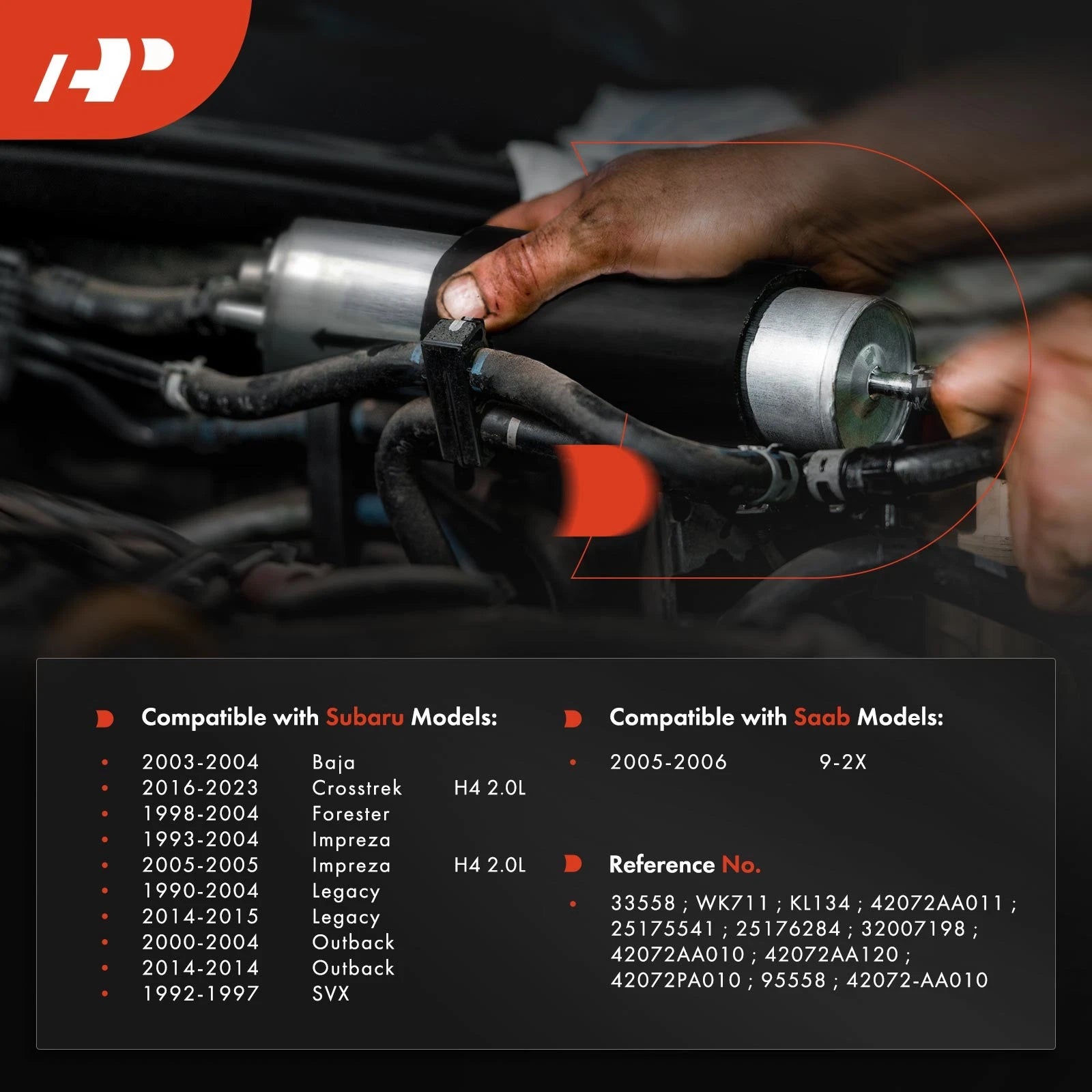 Fuel Filter for Subaru Outback Forester Impreza CrossTrek Legacy