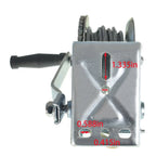 Manual Crank Winch for Truck 1500 lbs with 10m Rope (High Carbon Steel)