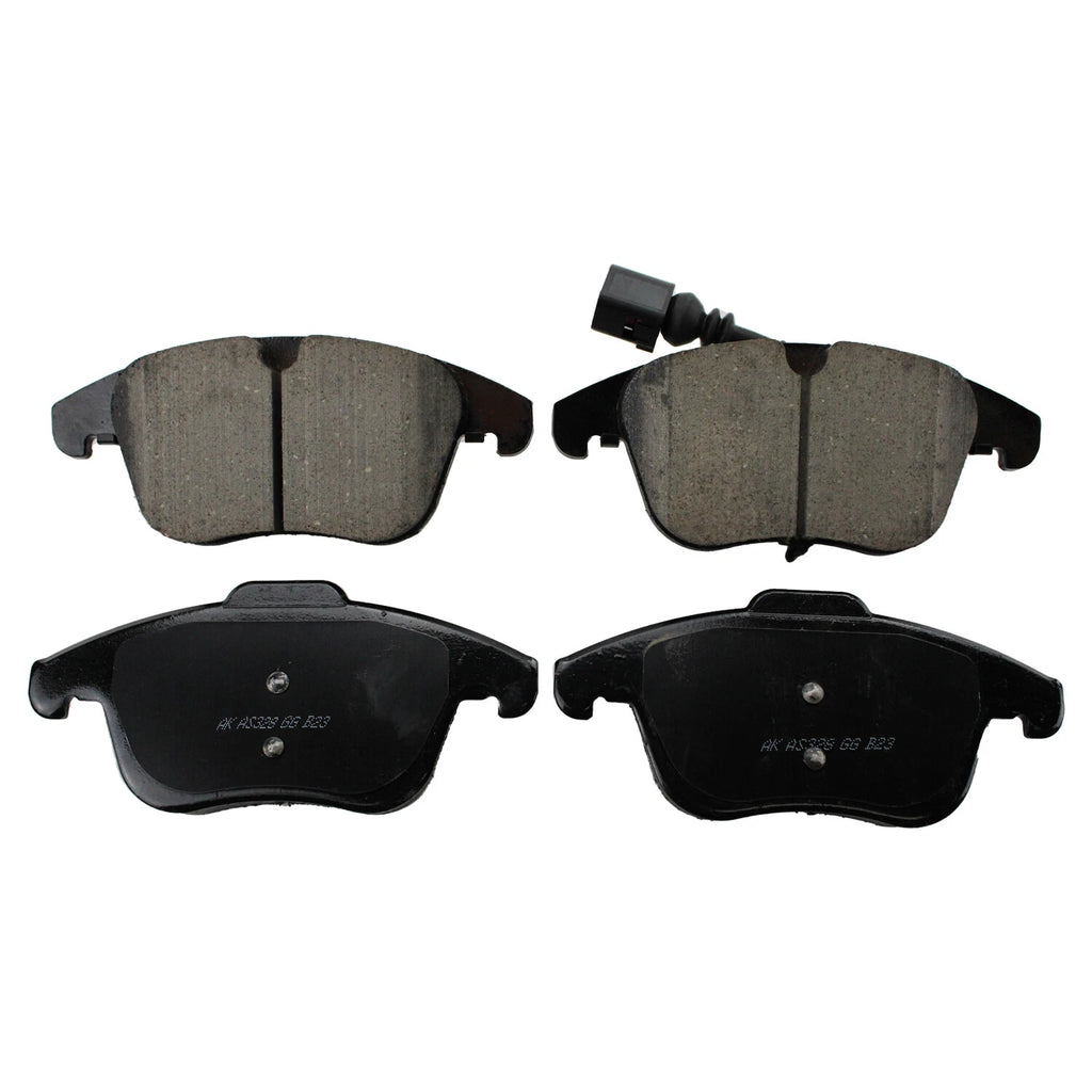 Set of 4 Akebono Euro Front Ceramic Disc Brake Pads for Audi Q3 (2015–2023)