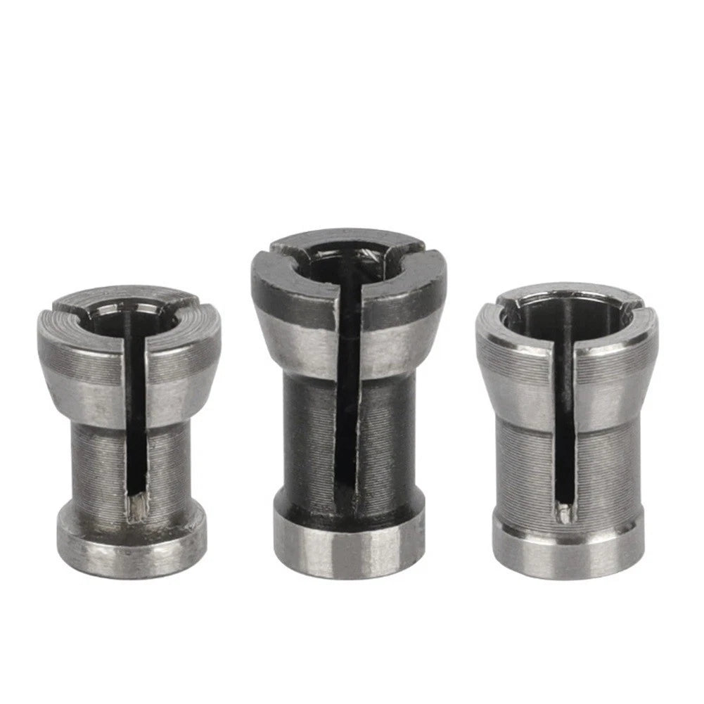 Set of 3 Engraving Collet Chuck Adapters 6mm, 8mm, 6.35mm