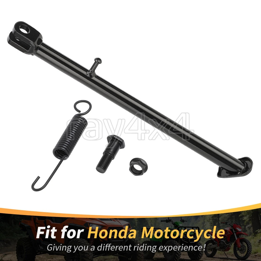 Side Stand Kickstand w/ Spring Bolt for Honda CRF100F XR100R (1985–2013) 50530-KSJ-670